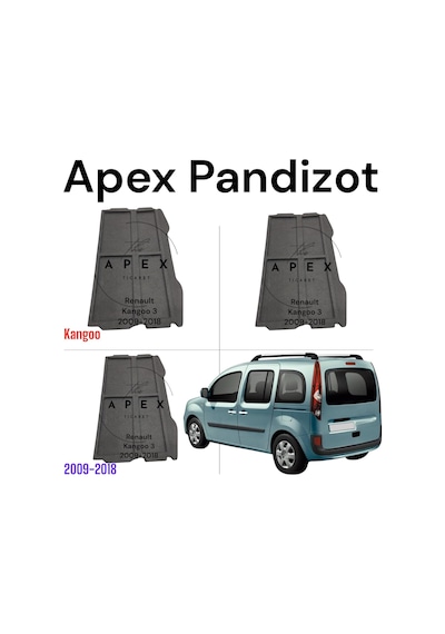 Renault Kangoo Pandizot 2009-2018 Gri Renk 456173399