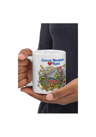 Nepal Kupa Bardak 2 Adet Seyahat Hatıra Nepal Mug
