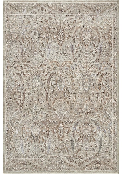 Seyran Halı Monde 804 Bej Polyester Daire Makine Halısı