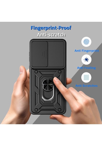 Nihcase Samsung Uyumlu Galaxy S26 Ultra Kılıf Magnetik Standlı Kamera Korumalı Slide Sürgülü Cover Kapak