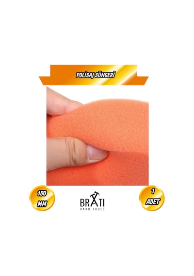 Pasta Polisaj Süngeri M-14 Bağlantılı Oto Araba Parlatma Pedi Sünger Araba Parlatıcı 150mm