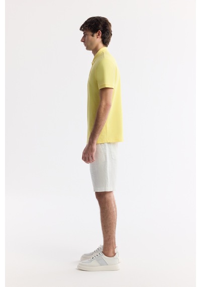 Avva Erkek Sarı Kıvrılmaz Polo Yaka %100 Pamuk Basic Regular Fit T-shirt B001032 Avva Erkek Sarı Kıvrılmaz Polo Yaka %100 Pamuk Basic Regular Fit T-shirt B001032