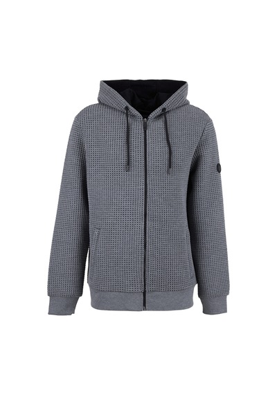 Discovery Expedition D6wm-swt3772 Gri Kapüşonlu Rahat Jakarlı Erkek Sweatshirt Gri Melanj