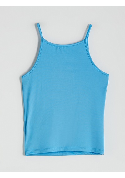 Lcwaıkıkı Classic Mavi Halter Yaka İp Askılı Kadın Atlet
