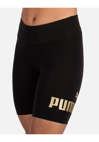 Puma Essential+ Metallic 7 Siyah Kadın Kısa Tayt 586895 01 Siyah