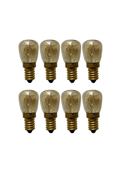8 Adet Ledvance 25w Sarı Işık E14 Duylu İnce Duy Fırın Ampulü