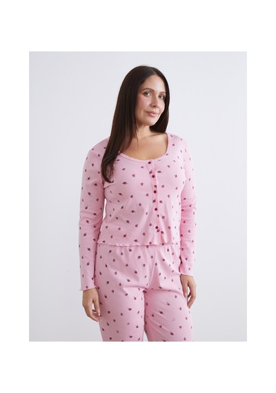 Lcw Dream Pembe U Yaka Çiçekli Kadın Pijama Takım