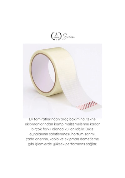 Tamirbandı Şeffaf Duct Tape Tamir Bandı 48mm X 10 Metre Uv Dayanıklı Su Geçirmez Güçlü Yapışkan Ona
