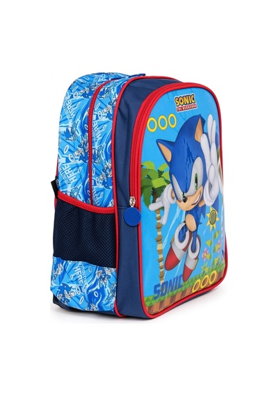 Sonic Mavi Kirpi İlkokul Okul Çantası Çocuk Öğrenci Sırt Çantası Karakter Temalı 35 X 25 X 16 Çok Renkli