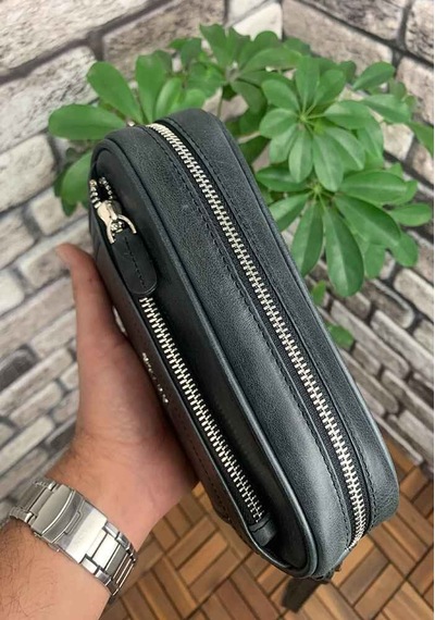 Guard Leather Guard Antik Siyah Hakiki Deri Şifreli El Çantası Çok Renkli