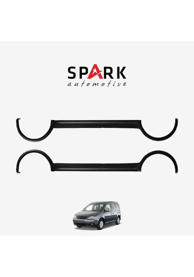 Volkswagen Caddy 2004-2010 Yıl Aralığı Uyumlu Uzun Şase Çift Sürgü Dodik Seti 12 Parça Siyah