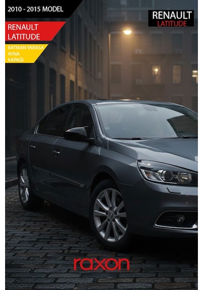 Renault Latıtude 2010-2015 Batman & Yarasa Ayna Kapağı Parlak Piano Black Sport