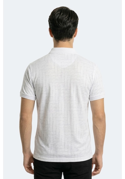 Slazenger Zany Erkek Polo Yaka Beyaz Tişört