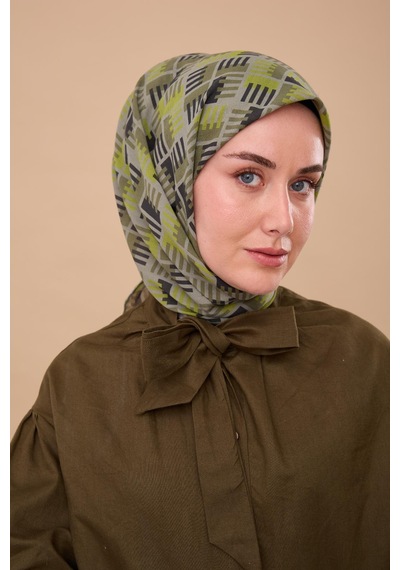 Silk Home Yaz Esintisi Eşarp 150001-07 Yeşil, Antrasit, Fıstık Yeşili