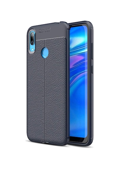 Huawei Y7 Prime 2019 Kilif Deri Görünümlü Korumali Niss Silikon 409282991