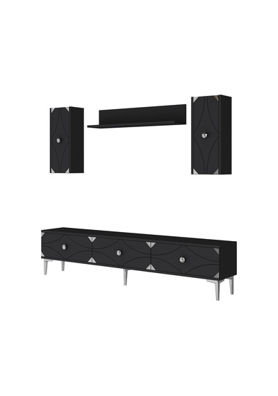 Tvr1897as - Alfa Tvr180 Tv Ünitesi Takım , Tv Sehpası Antrasit - Sılver 180cm Tvr1897as - Alfa Tvr180 Tv Ünitesi Takım , Tv Sehpası Antrasit - Sılver 180cm