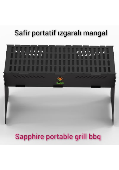 Safir Portatif Izgaralı Mangal Safir Sök-tak Mangal Ateş Çukuru