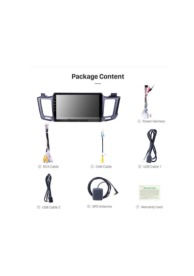Toyota Rav4 2013+ Uyumlu Multimedya Navigasyon Usb Kamera Carplayer
