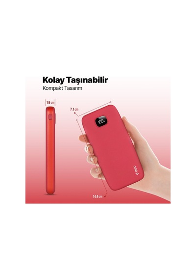 Ttec 2BB205GK Lcd 10.000 mAh Powerbank
