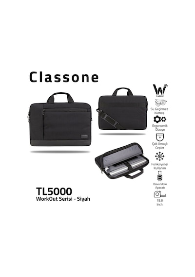 Classone Workout Tl5000 15.6" Su Geçirmez Kumaş - Çanta