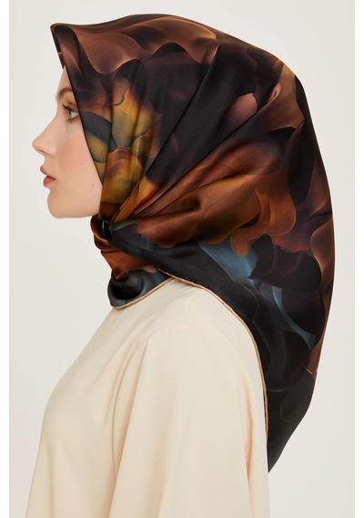 Armine Nostalji Serisi Twill İpek Eşarp 9244d-01 34-çok Renkli