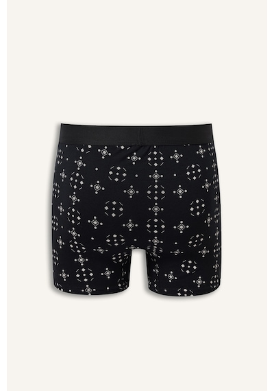 Defacto Regular Fit Geometrik Desenli 3lü Boxer I3046ax26aunv135 Lacivert-nv135