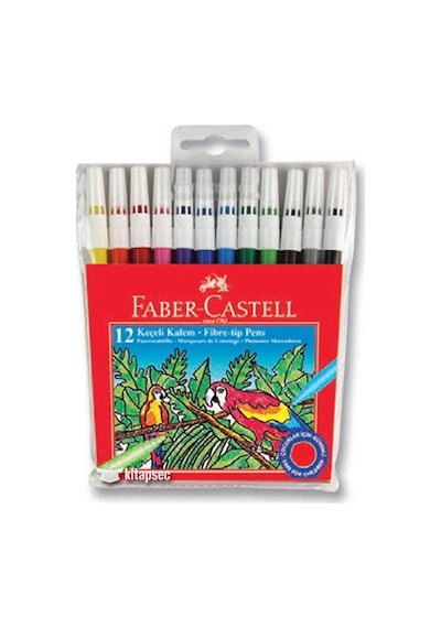 Faber Castell 12 Renk Keçeli  Kalem