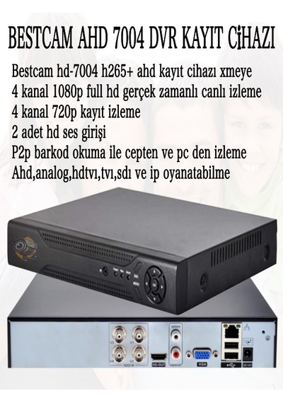4 Kameralı Set 5 Mp Sony Lensli Full Hd Kamera Seti 500 Gb Hdd