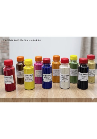 Turuncu Kadife Tozu Flok Tozu Flock Powder 100cc