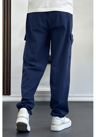 Edwoxmen Erkek Baggy Kalıp Kargo Cepli Pantolon Lacivert Edw131-lacivert Lacivert