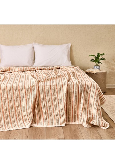 Soft Avena Çift Kişilik Yatak Örtüsü - Renkli - 220x230 Cm