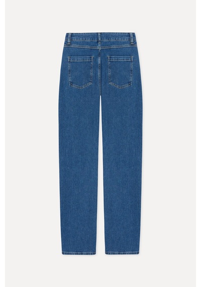 Mudo Kadın Kadın İndigo Straight Fit Pantolon 1271865