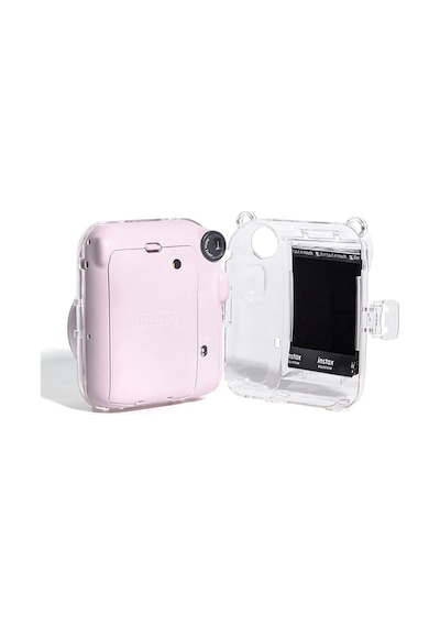 Fujifilm Instax Mini 12 Fotoğraf Makinesi + Şeffaf Kılıf Seti Pembe