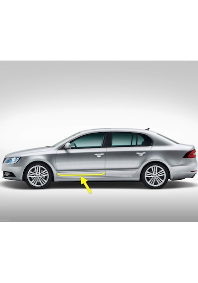 Skoda Superb MK2 2014-2015 Sol Ön Kapı Krom Çıtası 3T0853515