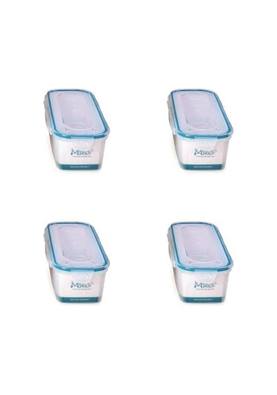 Ayrex Hava Sızdırmaz Contalı Bakliyat Saklama Kabı 1,25 Lt 4 Lü Set Genel
