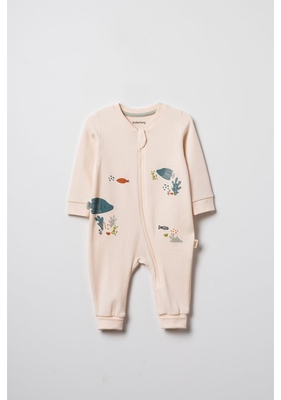 Babycosy Organic Wear Bebek Tulum Organik Pamuk , Bebek - Yenidoğan- Csy8212 Cream