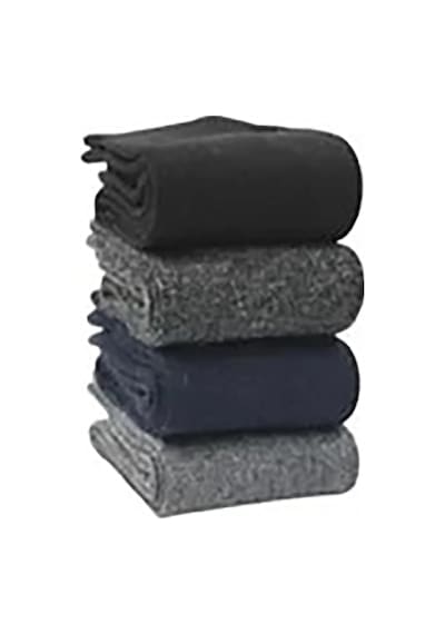 Alfa Aksesuar 03 Bsm Lamswool Kışlık Erkek Çorap 8 Adet ÇoK Renkli