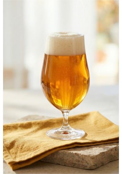 Lav Gusto Cam Bira Bardağı 6'lı 550 ml Ayaklı