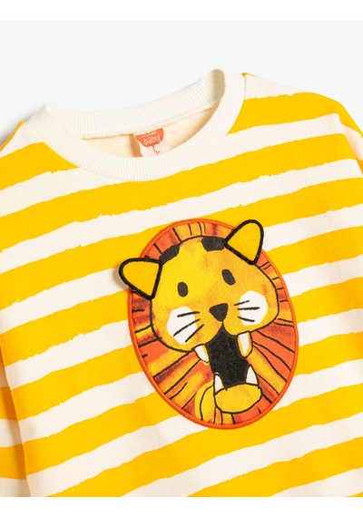 Koton Çizgili Sweatshirt Aslan Grafik Baskılı Uzun Kollu Bisiklet Yaka Sarı Çizgili 4smb10047tk Sarı Çizgili Sarı Koton Çizgili Sweatshirt Aslan Grafik Baskılı Uzun Kollu Bisiklet Yaka Sarı Çizgili 4smb10047tk Sarı Çizgili Sarı