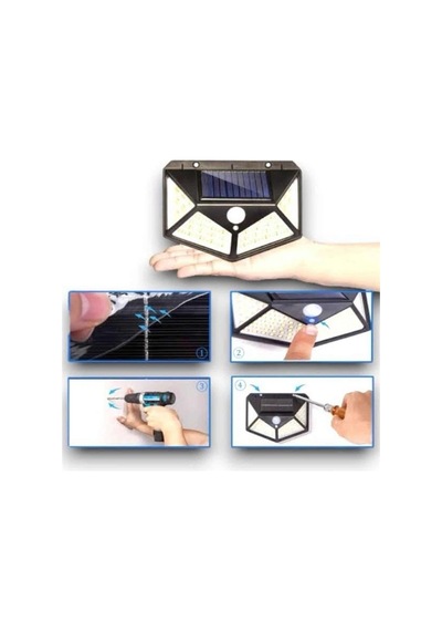 Hubrendy Tekno Sensörlü Güneş Enerjili Duvar Lambası