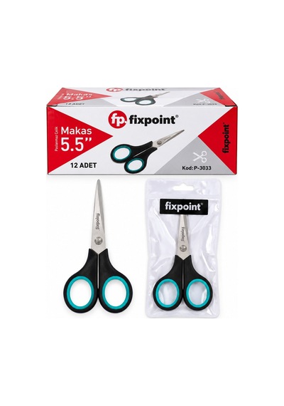 Fixpoint Küçük Yeşil Lacivert Makas 5.5- 12'li Paket