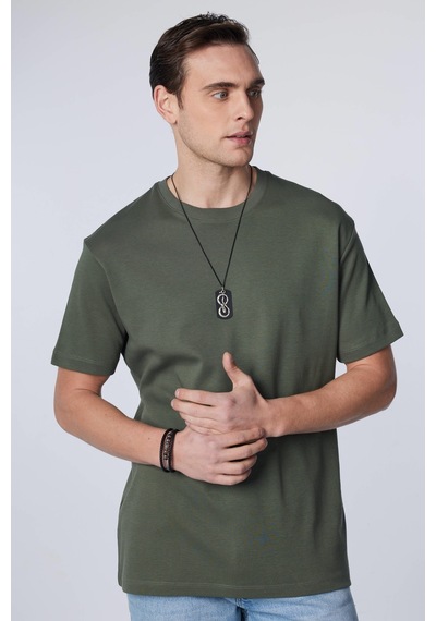 Tudors Unisex Relax Fit Rahat Kesim %100 Pamuk Yumuşak Dokulu Basic Bisiklet Yaka Haki Tişört-30850-haki Haki Tudors Unisex Relax Fit Rahat Kesim %100 Pamuk Yumuşak Dokulu Basic Bisiklet Yaka Haki Tişört-30850-haki Haki