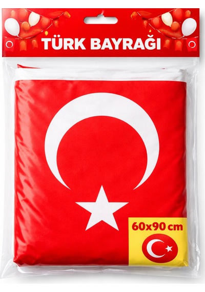 60x90 Cm Premium Türk Bayrağı Kaliteli Kumaş, Parlak Renk, Uzun Süre Kullanım Tek Ebat