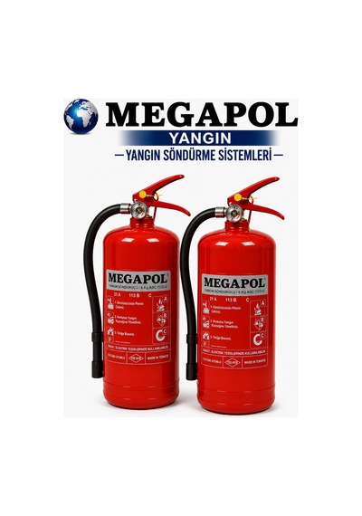 6 Kg 2 Adet Yangın Söndürme Cihazı, Yangın Tüpü, Yangın Sömürücü, Yangın Söndürme Tüpü. Yangın Söndürme Cihazları