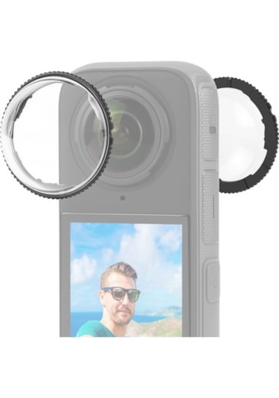 Insta360 X4 Aksiyon Kamera Uyumlu Lens Koruyucu Şeffaf (X4 AİR ile uyumlu değildir)