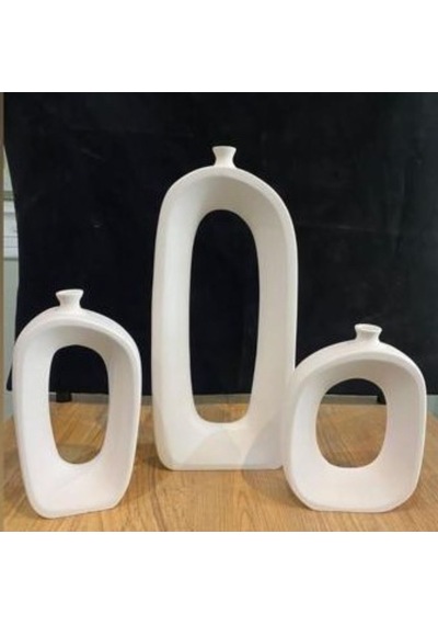 Üçlü Oval Vazo Set Vz258-1