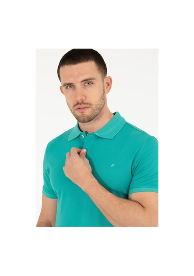Pierre Cardin Slim Fit Polo Yaka Merserize Tişört 50262665-vr034 Yeşil