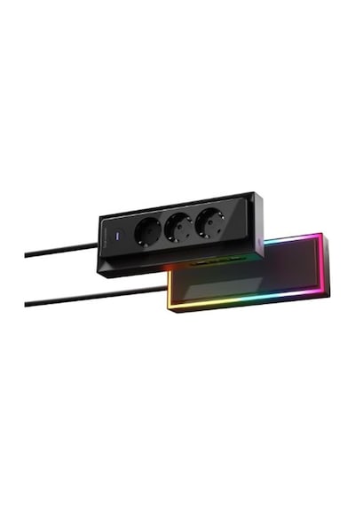 S-link Prz05 3 Soketli 2 Usb 2 Type-c Pd20 2m 306 Joule Tam Bakır Gaming Siyah Akım Korumalı Priz 0 M