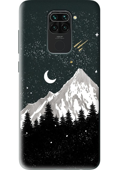 Xiaomi Redmi Note 9 Uyumlu Black Night Tasarımlı Siyah Lansman Telefon Kılıfı