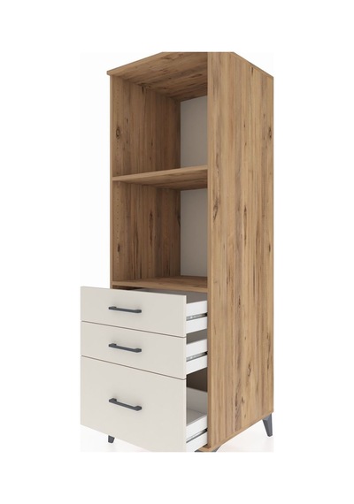 Kronos Dolap 2 Raflı 3 Çekmeceli 60x59x182 Çam-aytaşı Atlas Çam